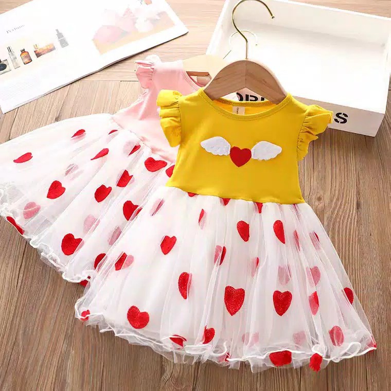 gos  C3 DRESS IMPORT WINGS FLY 819 EBV Baju Dress Anak Perempuan Import