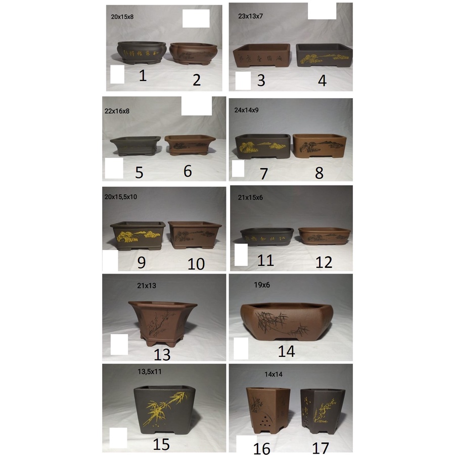 UPDATE  Pot Keramik Bonsai Bunga Murah Berkualitas Model Kecil Mame