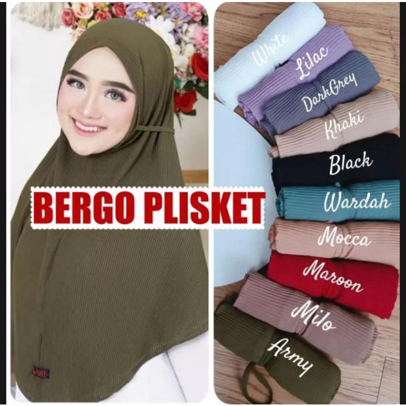 ( KERUDUNG BERGO ) kerudung bergo