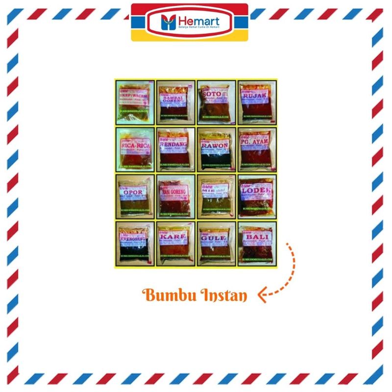 

TERMURAH !!! BUMBU MASAK INSTAN PER PACK / BAHAN PELENGKAP