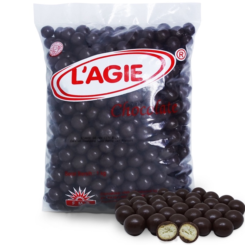 

L'agie Chocoball Golden City Chocolate Balls Biscuits [1 kg ]