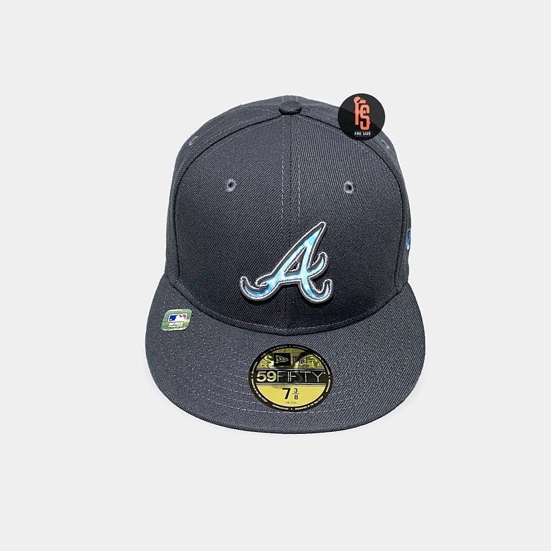 TOPI NEW ERA ORIGINAL 5950 FATHERS DAY ATLANTA BRAVES CHARCOAL SKYBLUE