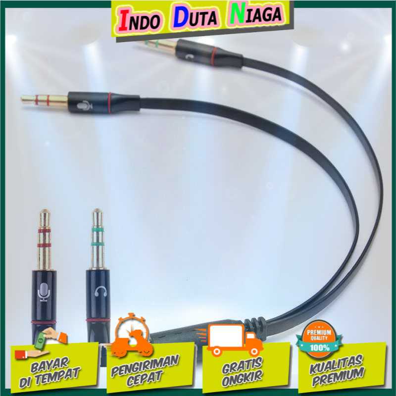 IDN TECH - Taffware Splitter Audio Jack 3.5mm Female Dual 3.5mm Male (Mic+Hear)