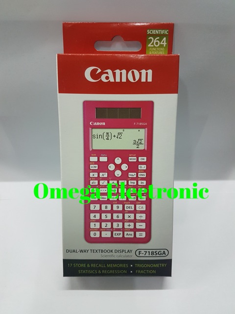 Canon F-718SGA Scientific Calculator Kalkulator Ilmiah Sekolah F-718S