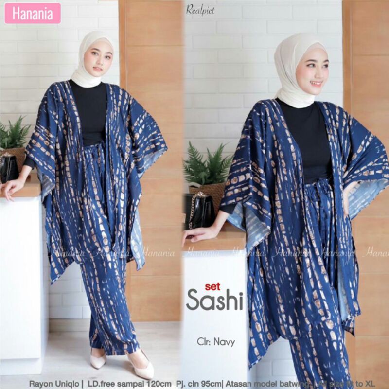 Set Sashi by Hanania // Setelan Atasan dan Celana Bahan // Baju Kondangan