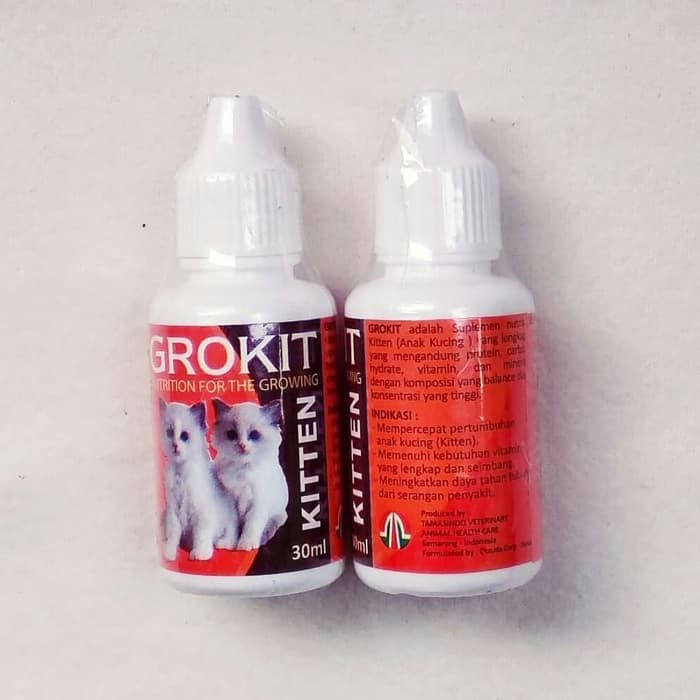 GROWKIT KITTEN 30ML VITAMIN UNTUK PERTUMBUHAN ANAK KUCING