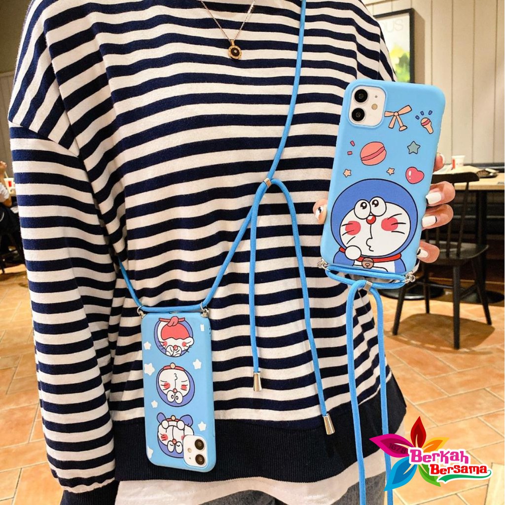 SS159 case Slingcase lanyard DORAEMON Realme  C2 C3 5 5i 5s C11 C12 C15 Narzo 30a 20 C17 7i BB4651