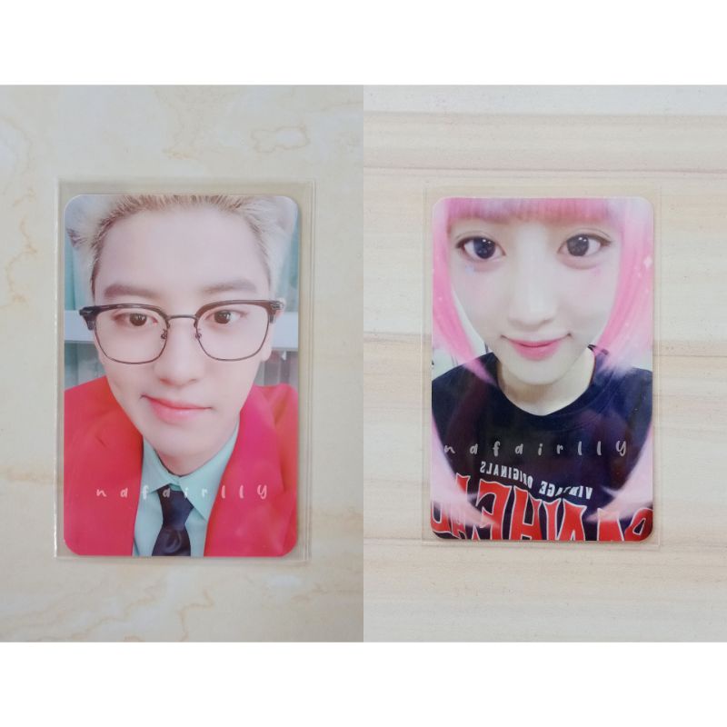 [BOOKED] PHOTOCARD PC CHANYEOL JASMER + WIG PINK