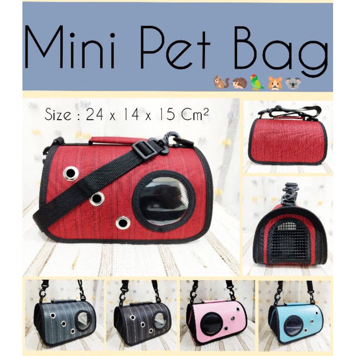 Travel Pouch Bag / Tas Hewan Minimalis / Tas Landak Mini