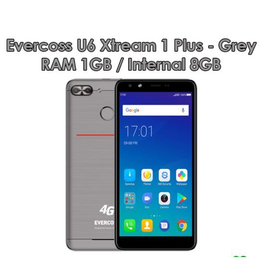 Evercoss U6 Extream 1 Plus Dual Camera Ram 1gb Rom 8gb Fingerprint Shopee Indonesia