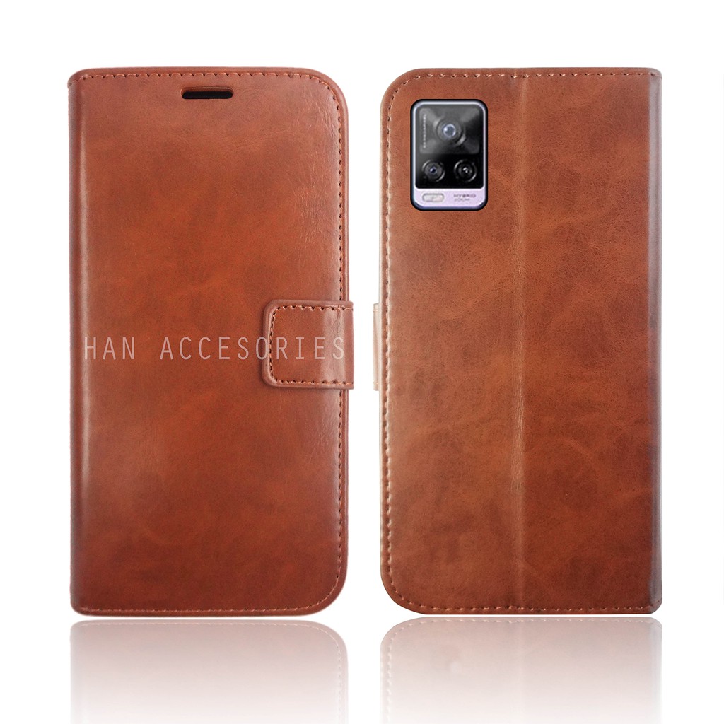 VIVO V20/V20 SE Original Fashion Selular Flip Leather Case - Flip Cover