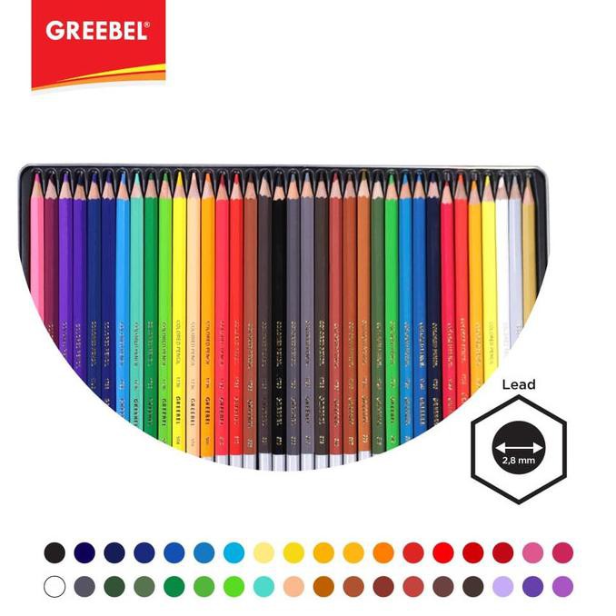 

Sale GREEBEL 1736 Classic Colour Pencil TIN Case 36 Warna