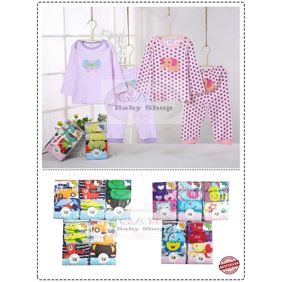 Dijual Setelan Piyama Carter Bluefly Pjg Pjg 2in1  Piyama Carter 2in1   boy 6m Murah