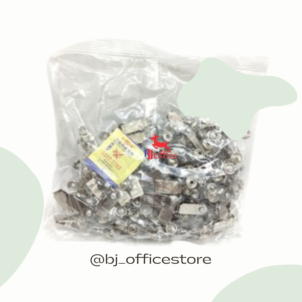 

Jepit ID Card / Jepit Name Tag / Klip Buaya Besi