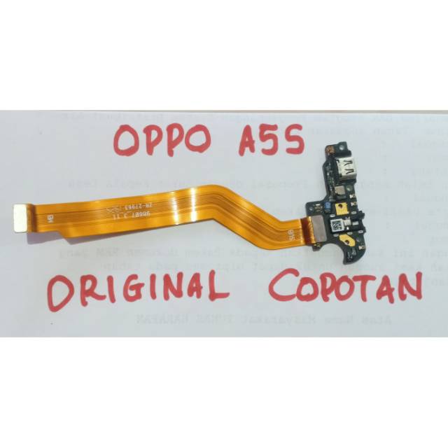 Konektor cas oppo a5s flexible cas oppo a5s konektor flexible papan usb cas  original copotan