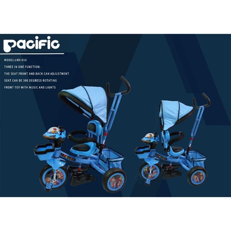 Sepeda Roda Tiga Anak Pasific LMX010 Tricycle
