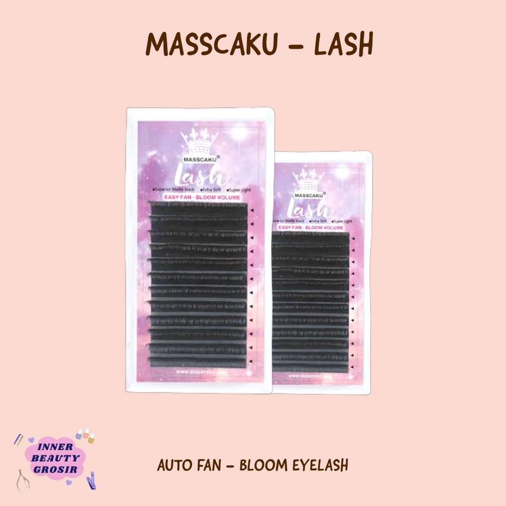 Masscaku bloom easy fan eyelash super matte extension
