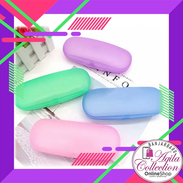 KOTAK TEMPAT PENYIMPANAN KACAMATA TRANSPARAN