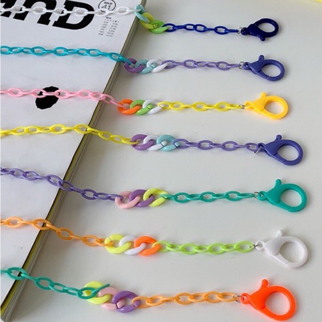 Colorful Chain Mask Holder / Tali Masker / Strap Mask / Mask Strap / Strap Masker Korea / Lanyard