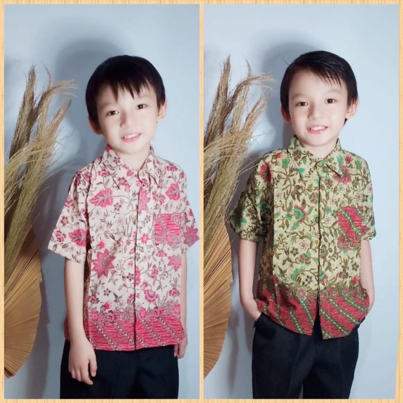 Kemeja anak pria usia 3-11 th/kemeja batik anak motif songket/kemeja pesta anak/bayar ditempat