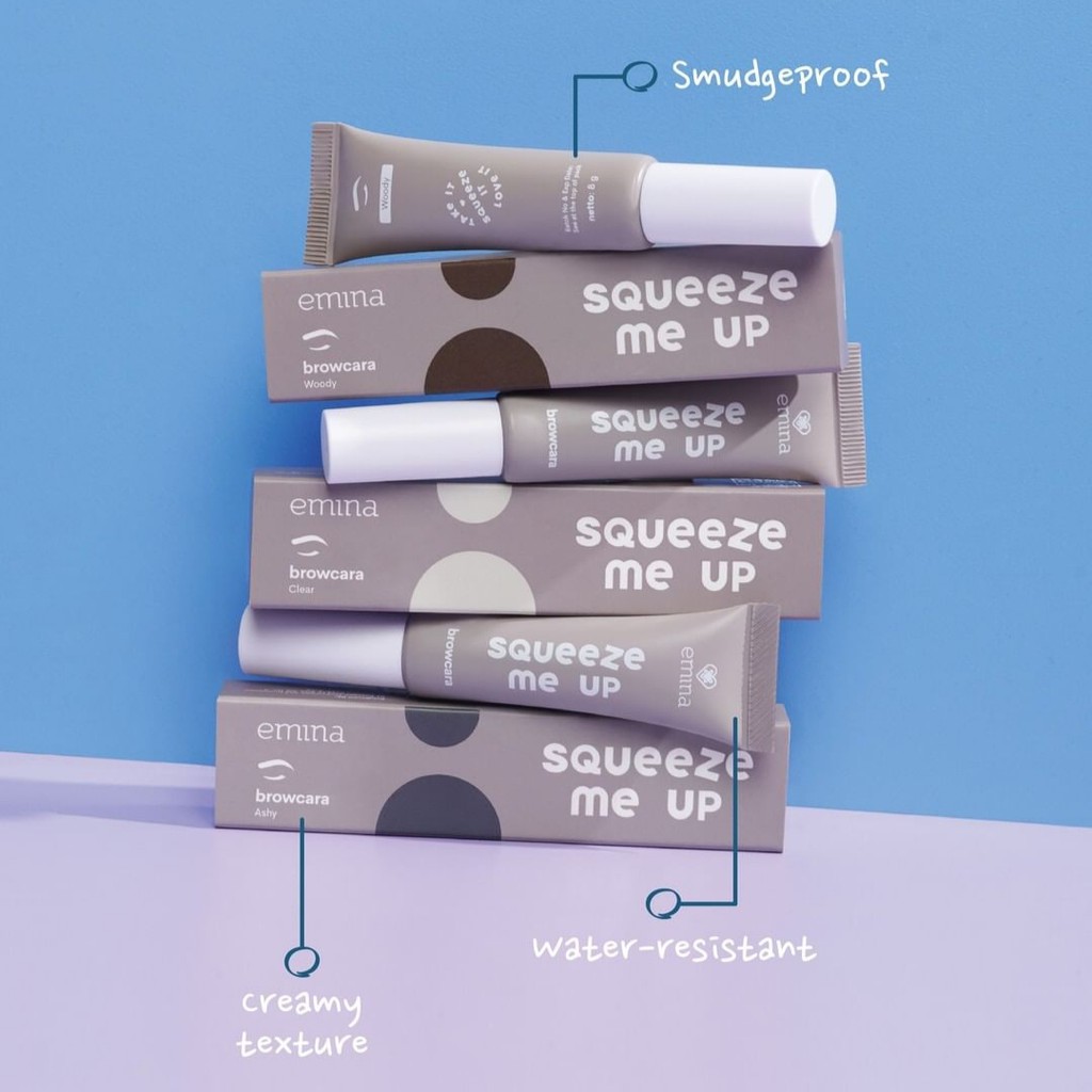 Emina Squeeze Me Up Series | Browcara Mascara Concealer Lip Matte Glass