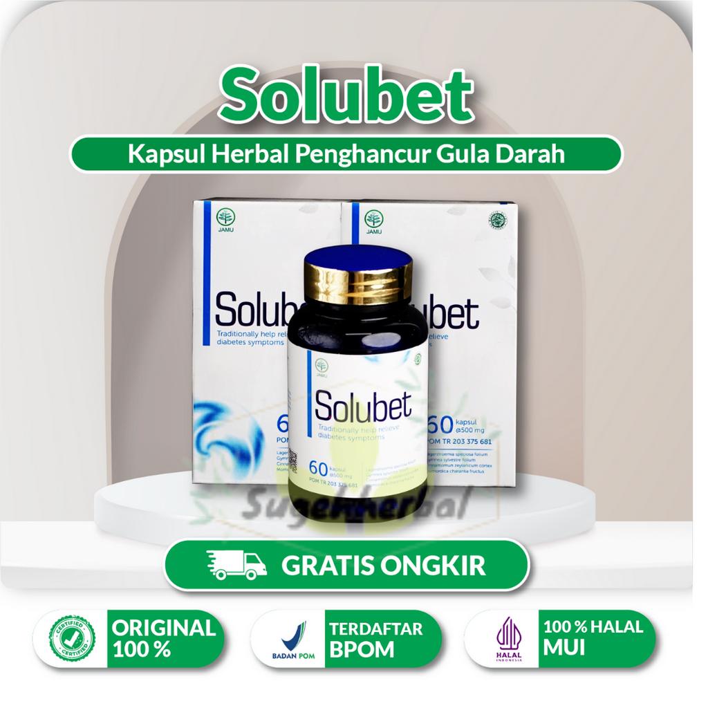 SOLUBET | obat diabet original 100% herbal alami By ss jaya herbal/ ss jaya grup