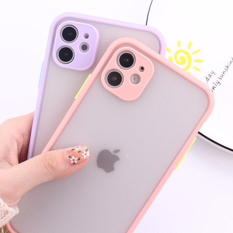 Hybrid Case Pastel (Seri 2) Hybrid iPhone Hybrid Bumper Hard Case Hybrid iPhone Lens Cover Case