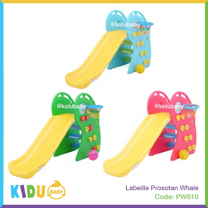 Labeille Prosotan Anak Whale KC510 Biru Hijau Merah / Prosotan Whale Slide Kidu Baby