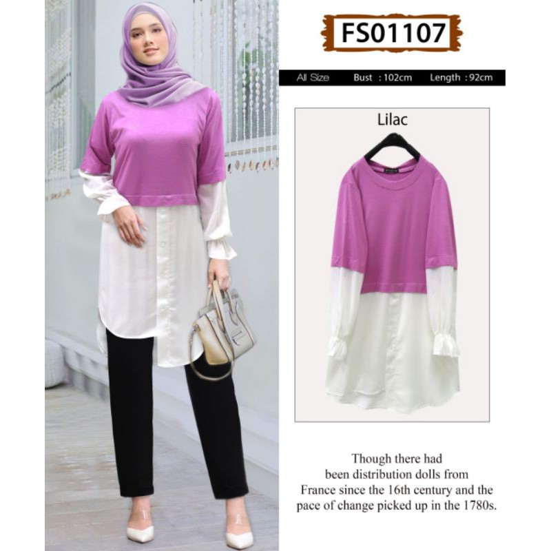 JF5015 Tunik Lilac Edition by Floating Extu