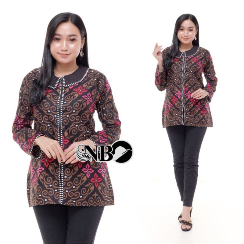ATASAN BATIK KANTOR MODERN CEWEK