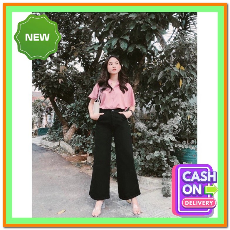 Celana Kulot Jeans Celana Kulot Terbaru Premium Highwaist Kulot Jeans Kulot Jeans Rawis Boyfriend Ke