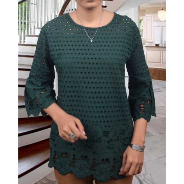 blus katun bolong import bs cod