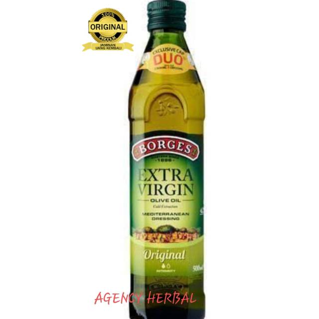 ZAITUN OLIVE OIL BORGES 500 ML/ZAITUN EXTRA VIRGIN/OLIVE OIL FOOD GRADE/OLIVE OIL BORGES