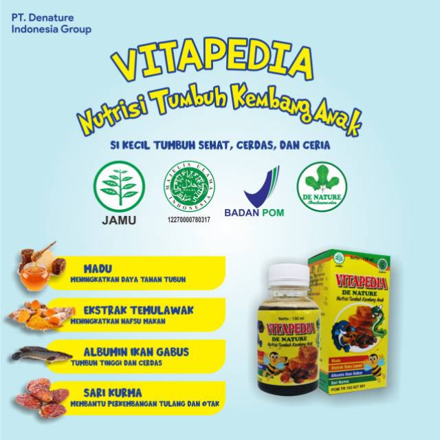 

1. Judul : Madu Anak Vitapedia Membantu Memenuhi Kebutuhan Nutrisi Anak