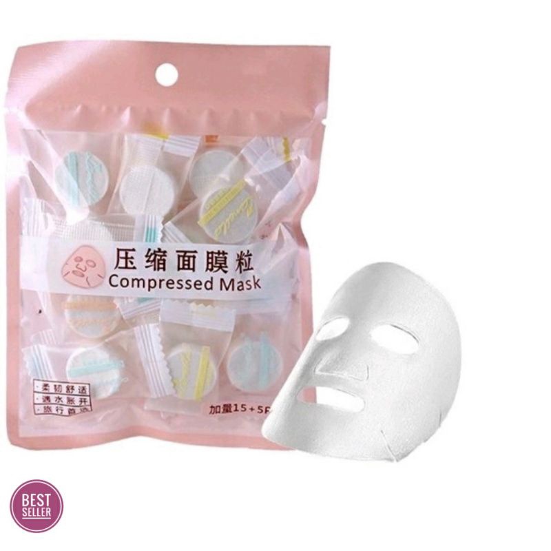 masker kompres wajah compressed mask