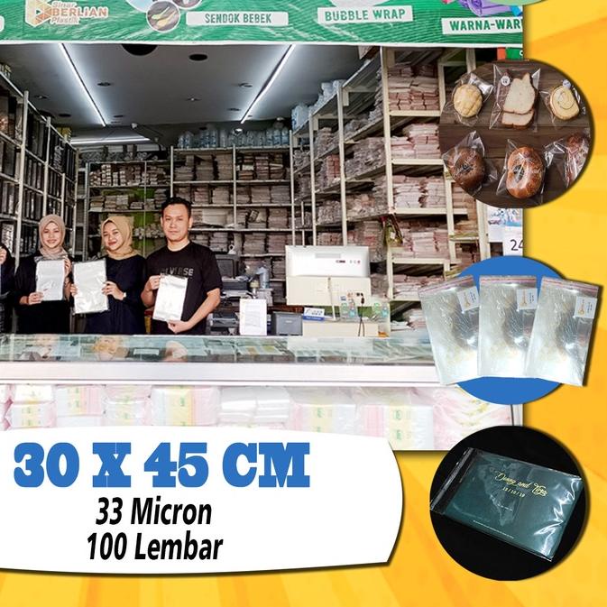 

30 x 45 cm Plastik OPP TEBAL (100 lbr)