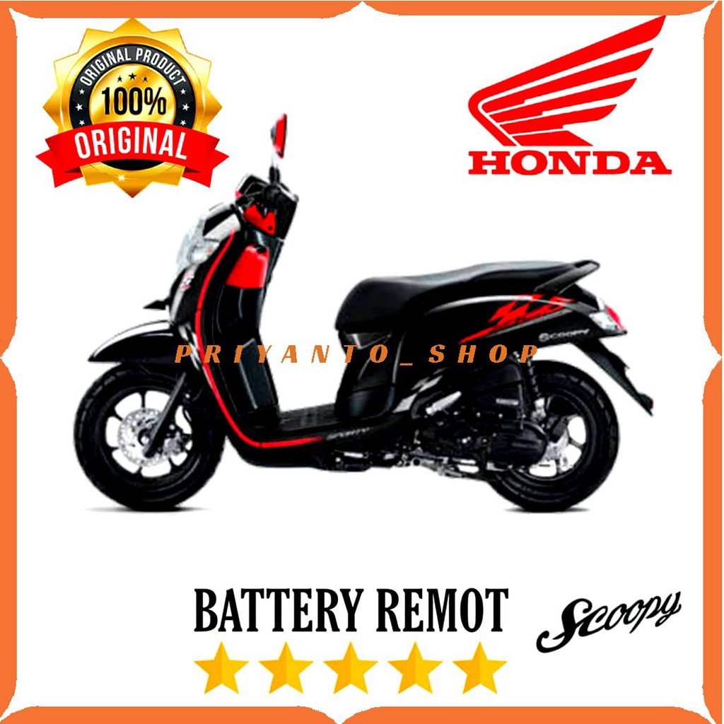 Battery Batrei Baterai Remot keyless Honda Scoopy 2017 Original