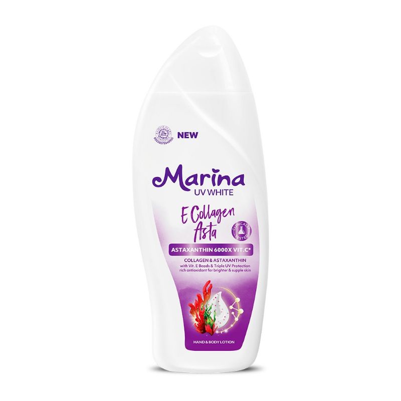 Marina Hand Body Lotion Uv White 185 ML-HBL Marina Original 100%