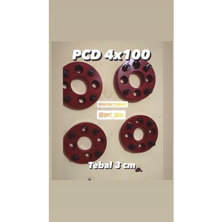 Adaptor velg mobil 4x100 Tebal 3 cm