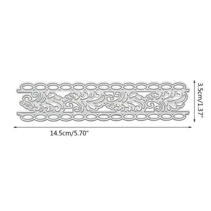 

Cantik Metal Cutting Dies - Lace Border 06 For Cards, Scrapbooking Sale!!!