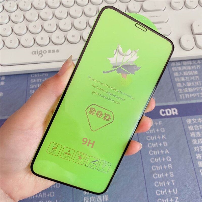 Pelindung Layar Tempered Glass 20D HD Untuk OPPO Reno 2 3 4 ACE 4SE 5 6 7 8 Pro A73 A11 A91 A52 A94 A74 A54 4G A36 A35 5G