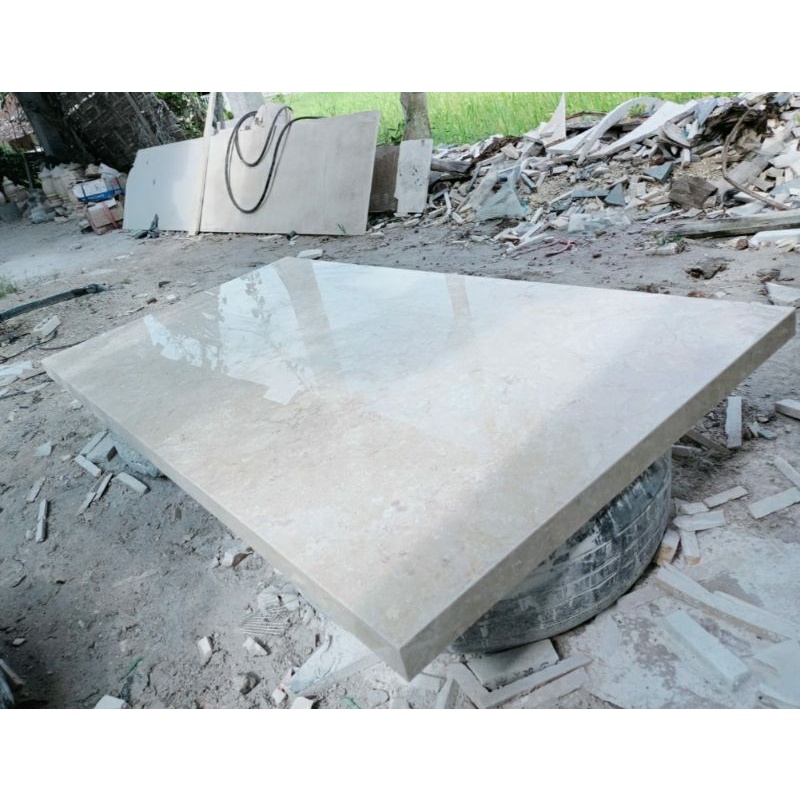 Daun Meja Marmer Ukuran 150 x 80 Cm