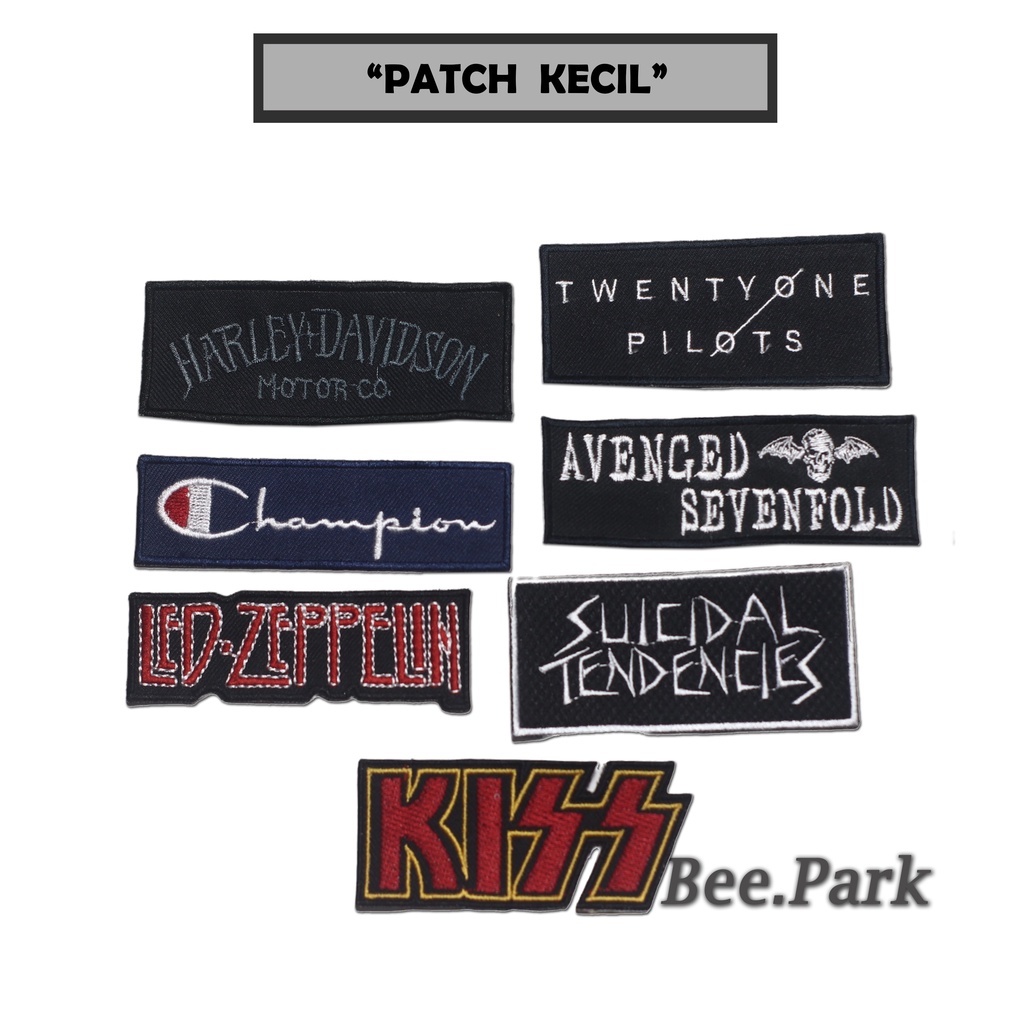 Patch Bordir Emblem Band Keren Best Kualitas Premium