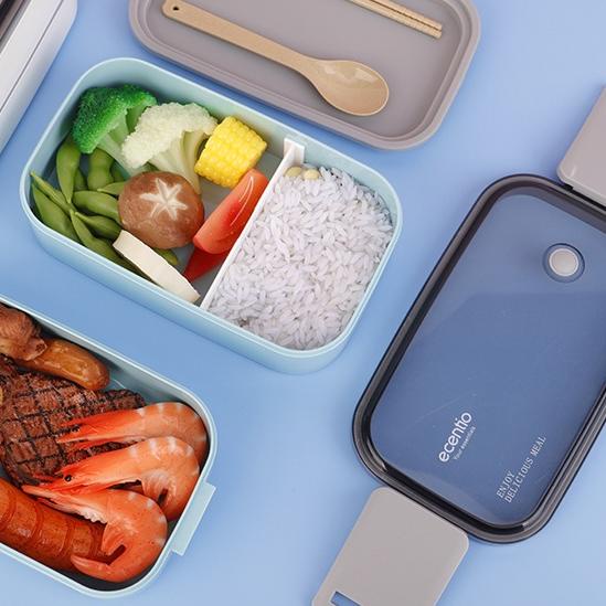 ♝ ecentio 1600ml double layers kotak makan anti bocor lunch box tempat makan kotak bekal ○