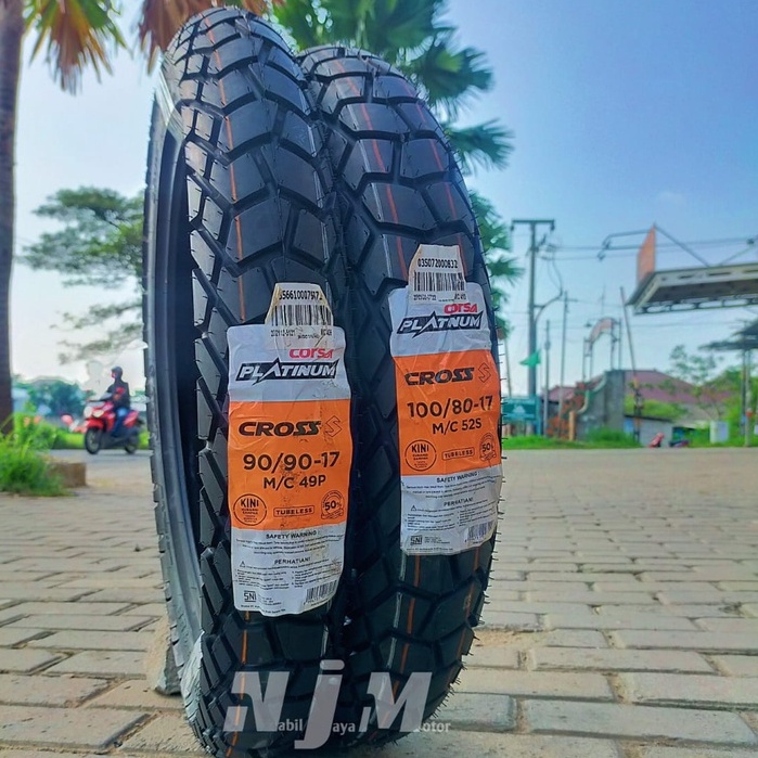 Ban Motor ring 17 Semi Trail corsa cross s 90/90 100/80 Tubeles Free Pentil