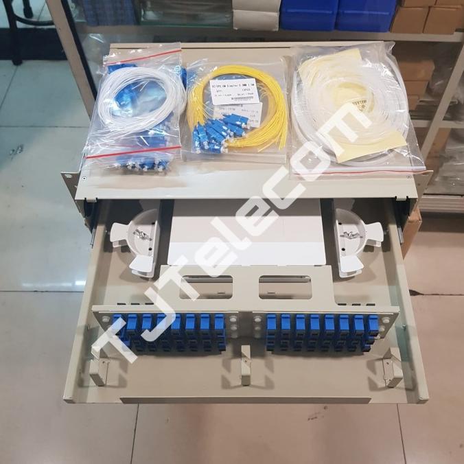 odf rack 48 core SC UPC / otb 48 core rackmount LENGKAP