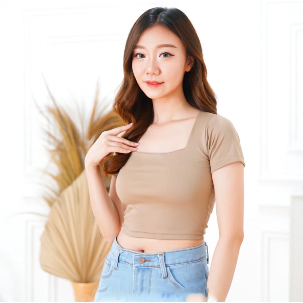 IL - SOLTICE UNECK CROP TOP WANITA