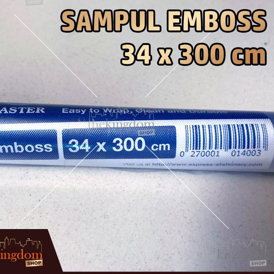 

QP55E,, Bagus .Master Sampul Mika Emboss 34x300cm / 34 x 300 cm / Buku / Plastik..