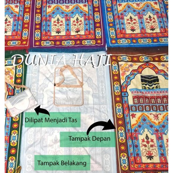 ➶ Sajadah Besar Turki Tas Travel Katun Tipis Halus Traveling Dewasa ℗