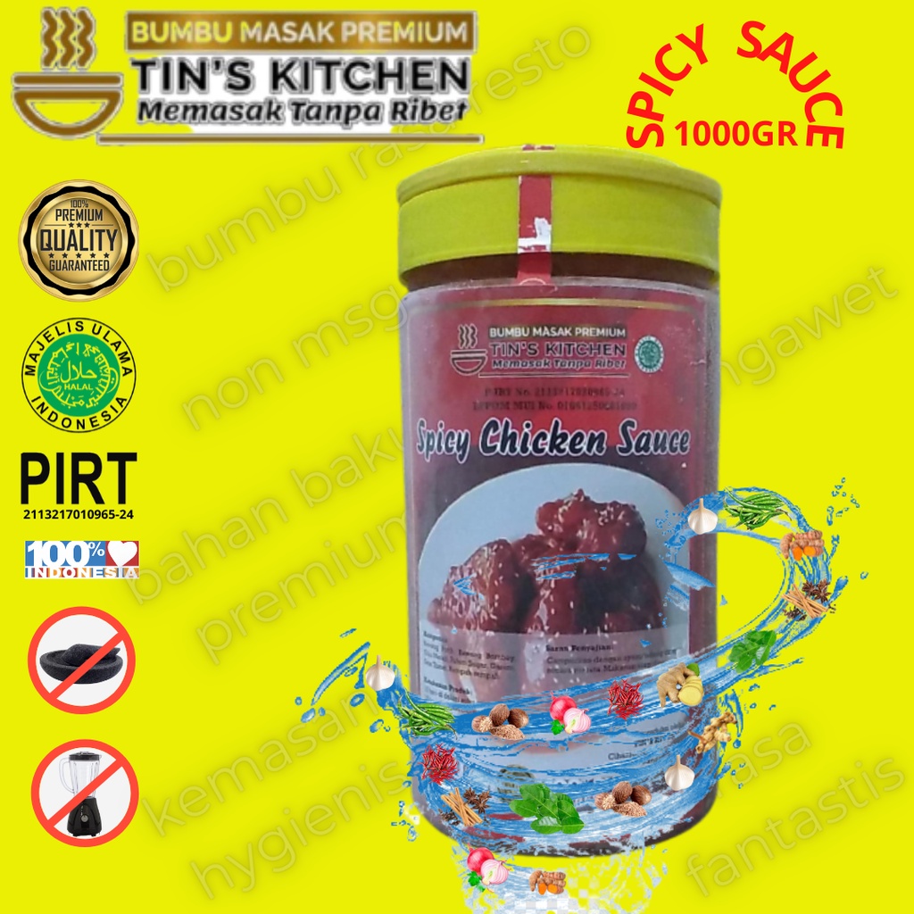 

Bumbu Instan Spicy Chicken Sauce 1000GR Tins Kitchen